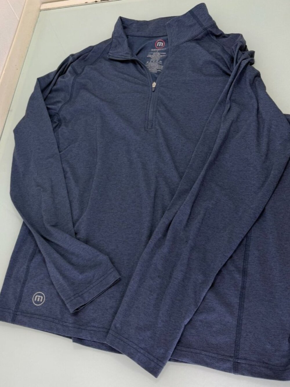 Travis Mathew Golf Sweatshirt Pullover Men L Quarter 1/4 Zip Performance Stretch